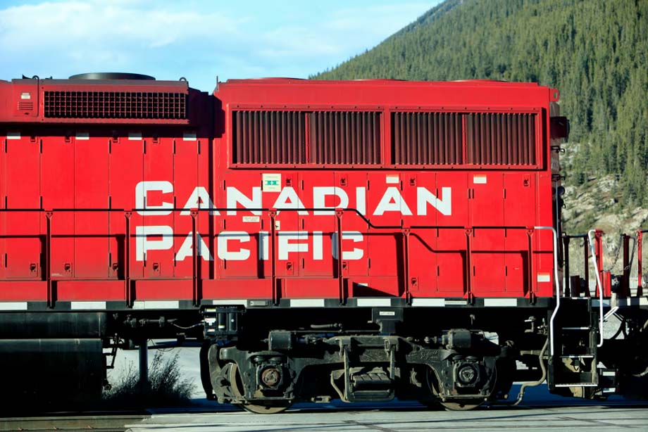 A CPKC locomotive.