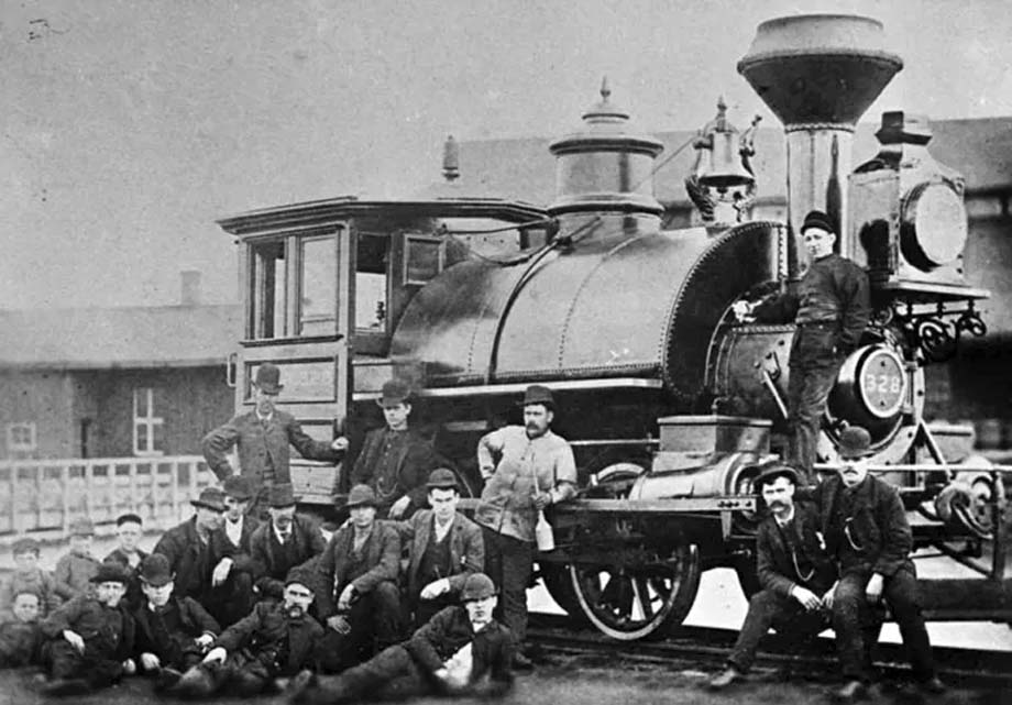 St Lawrence & Ottawa Railway engine.