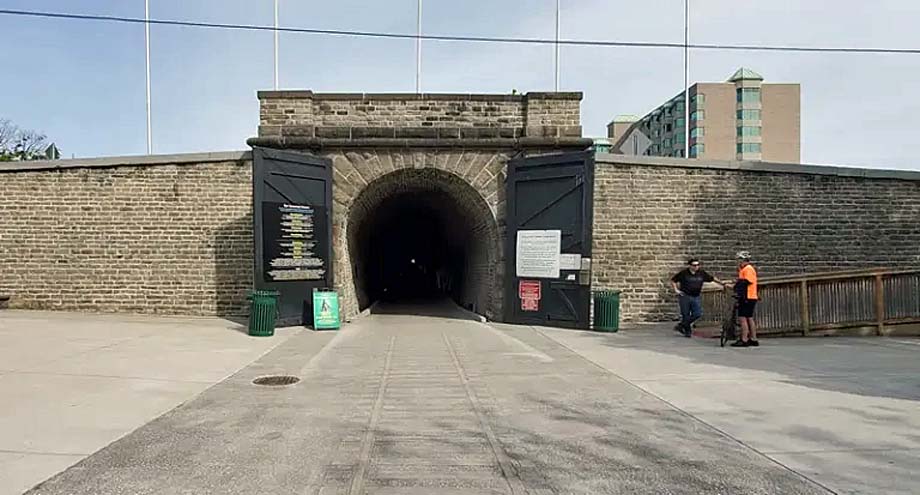 A Brockville Tunnel portal.