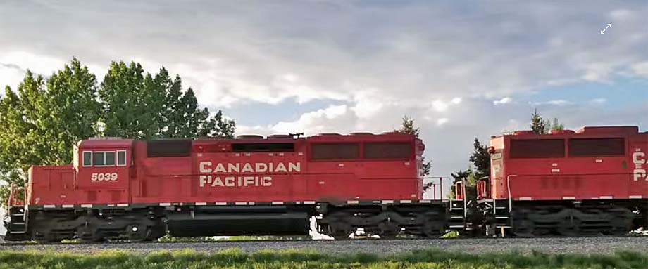 Two CPKC locomotives.