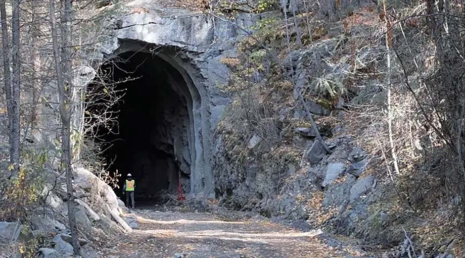 Adra Tunnel on the Kettle Valley Rail Trail.