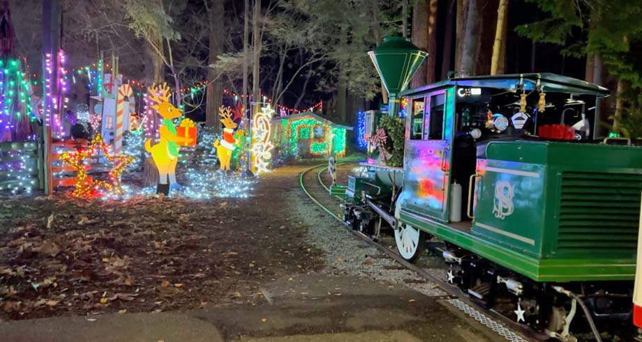 The Stanley Park Bright Nights Train.