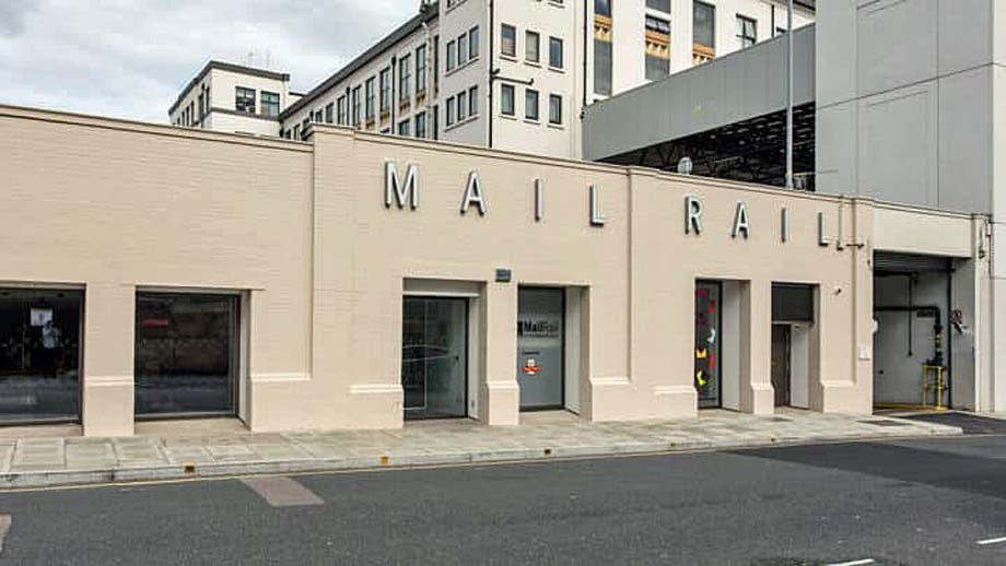 The entrance to Mail Rail on Phoenix Street.