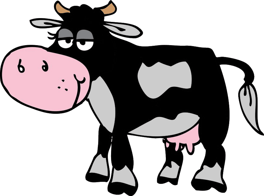 A cow drawing.