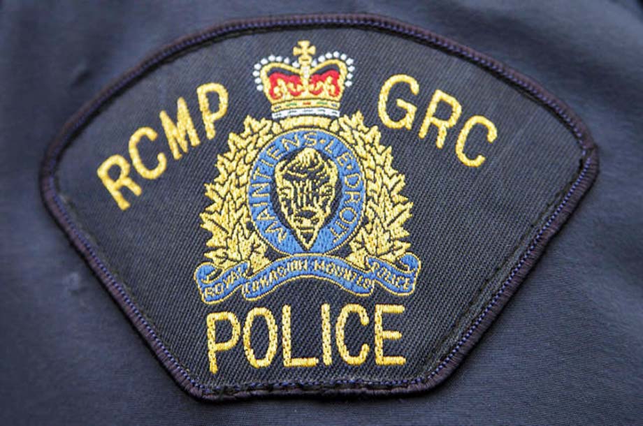 The shoulder patch from a RCMP uniform.