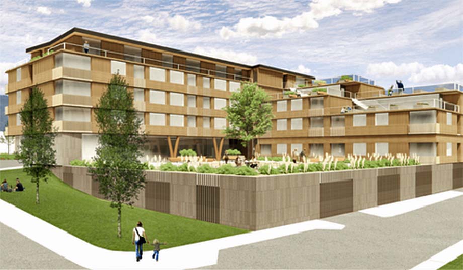 An artist's conception drawing of a $34 million elders complex.