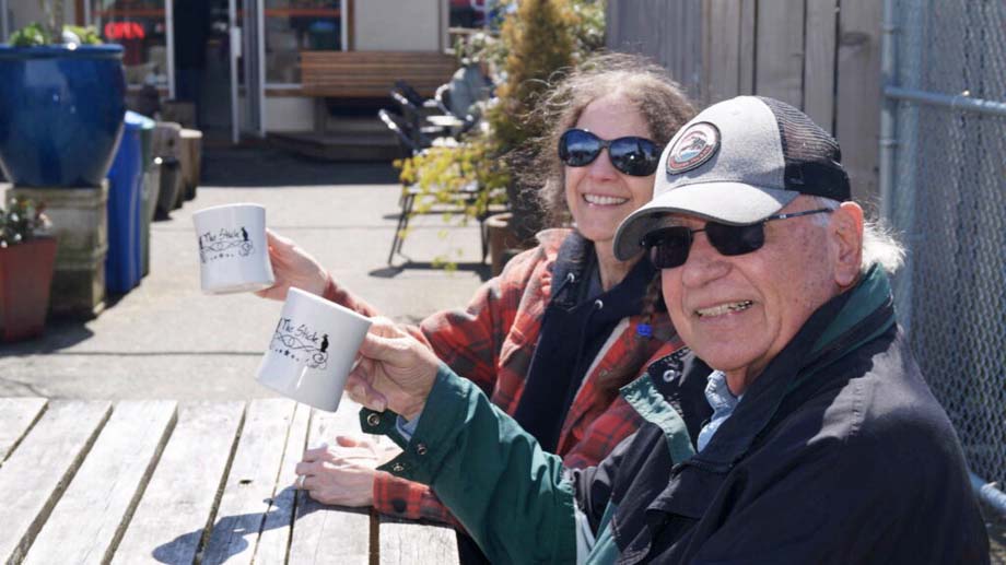 Sooke residents Kim Brown and Jon Meredith at Stick in the Mud.