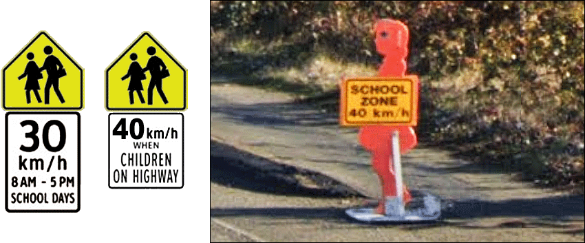 School zones.