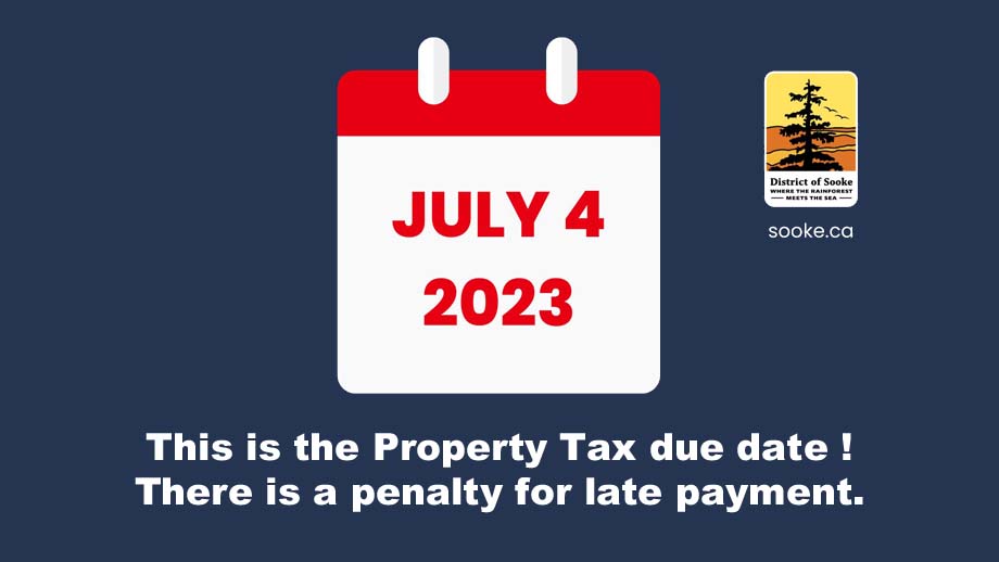 Property Taxes are due.