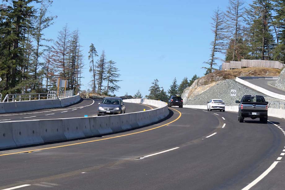 Highway 14 at the Adrenaline access road.