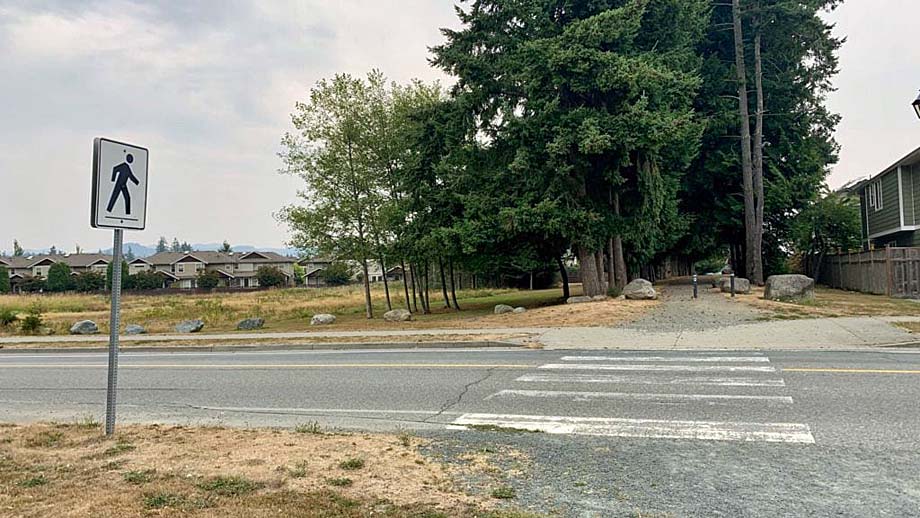 Stickleback Trail and Church Road looking east