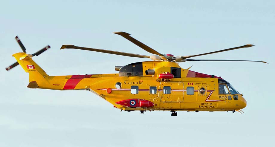 RCAF Cormorant helicopter.