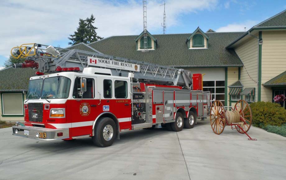 A Sooke fire truck.