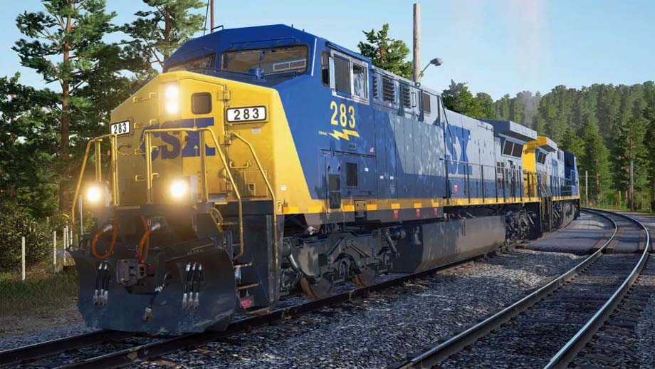 CSX locomotives.