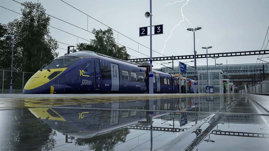 Train Simulator screen capture.