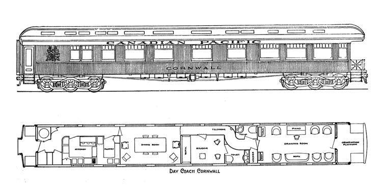 A drawing of the Cornwall.