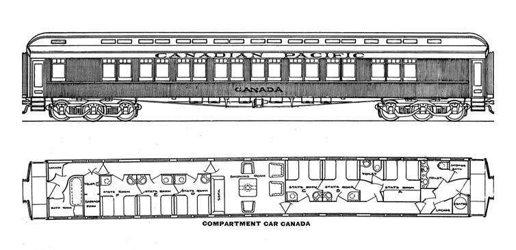 A drawing of the Canada.