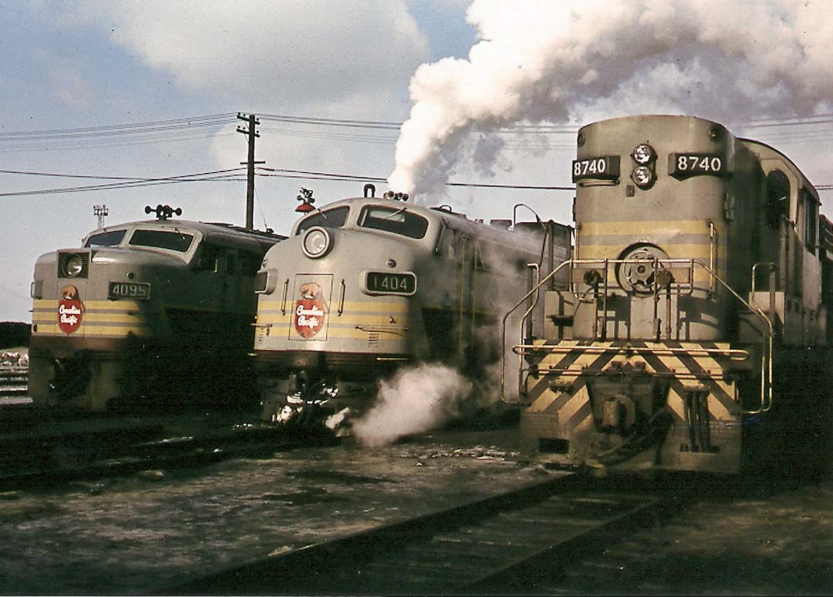 First generation diesel-electric locomotives.