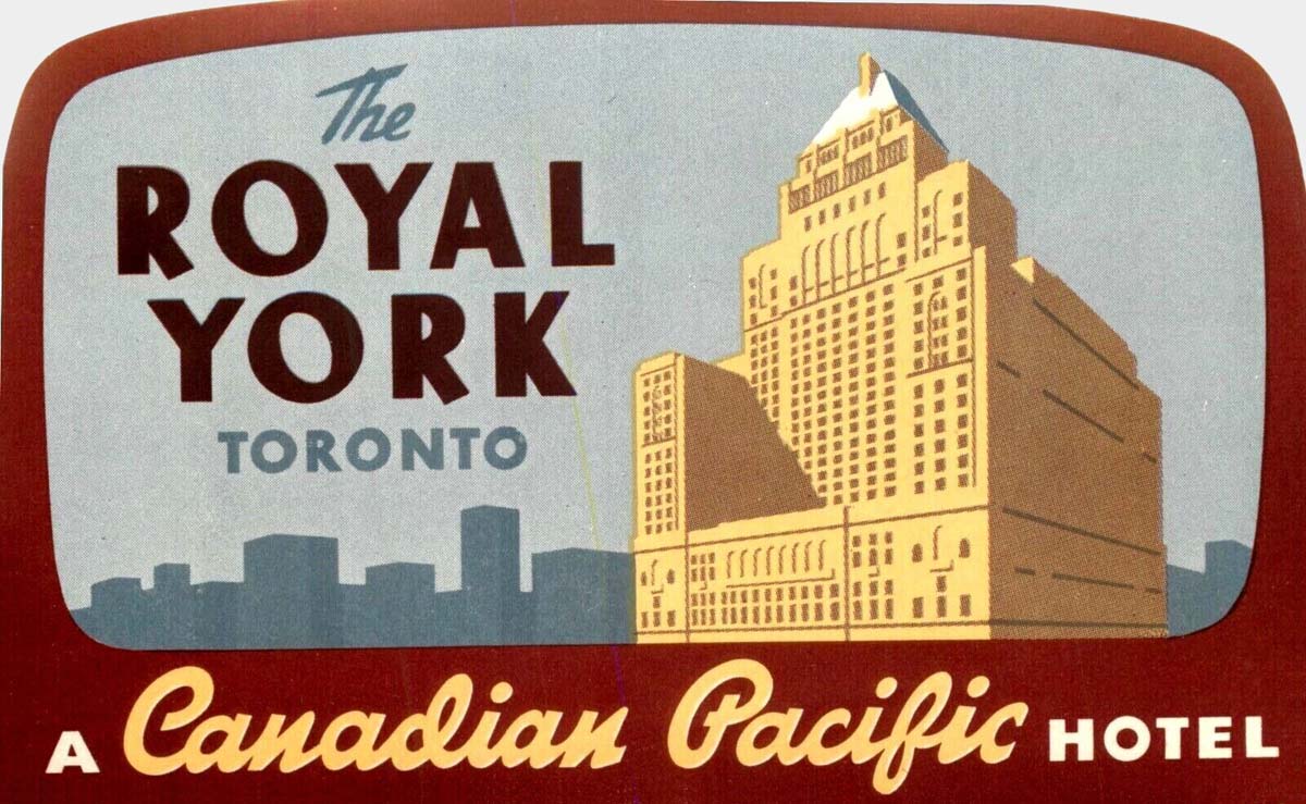 The Royal York Hotel advertisement.