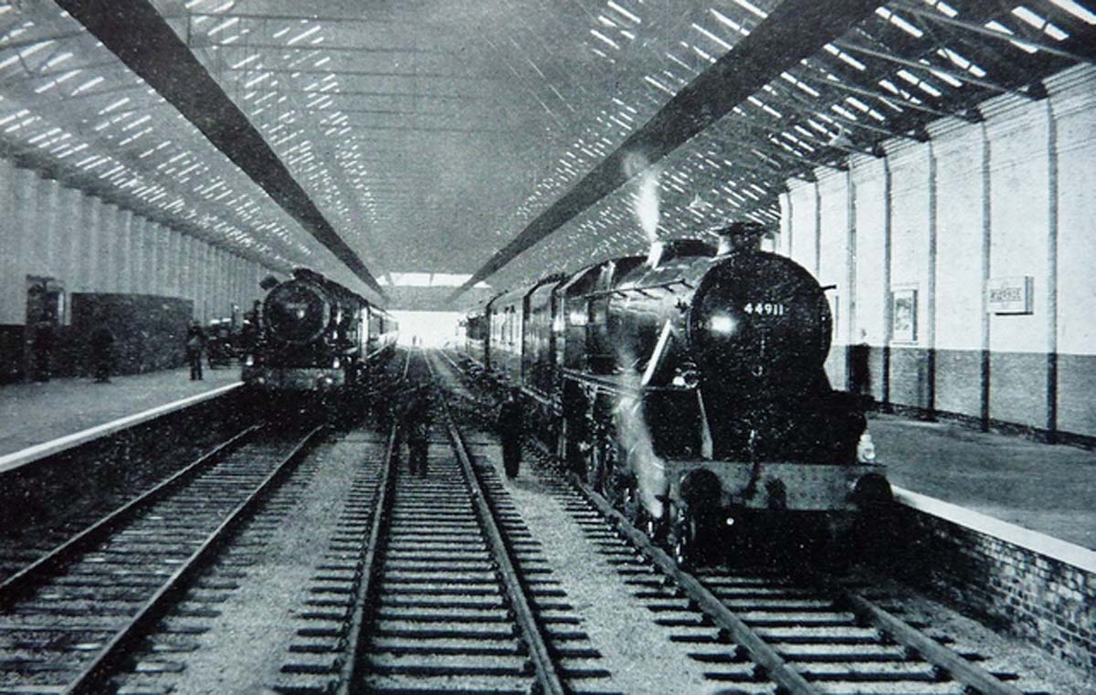 Riverside Station train shed.