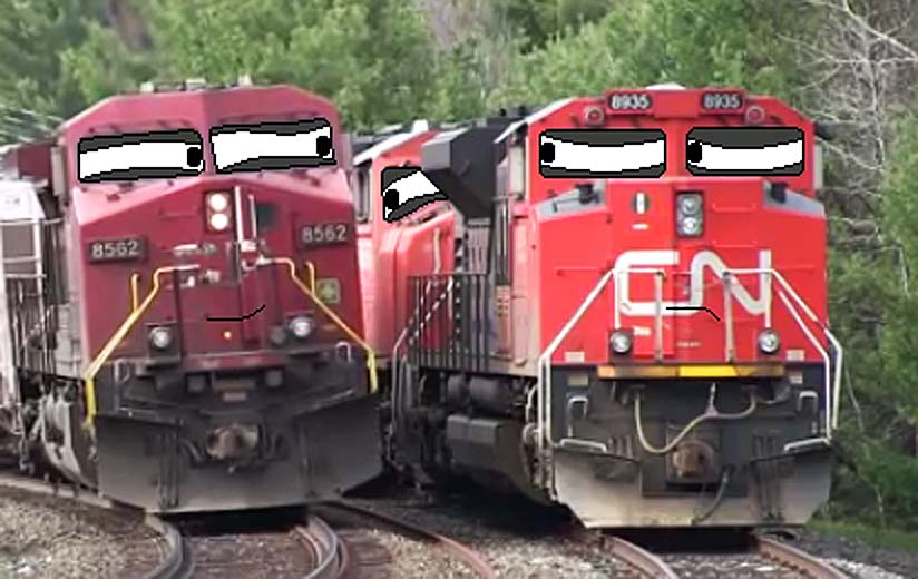 CP and CN units eyeball to eyeball.