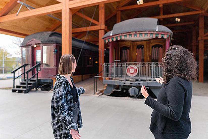 The Heritage Rail Car Building.