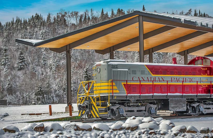 Canadian Pacific switcher 6539 at the museum.