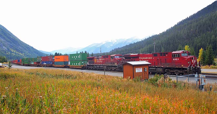 A CP double-stack container train.