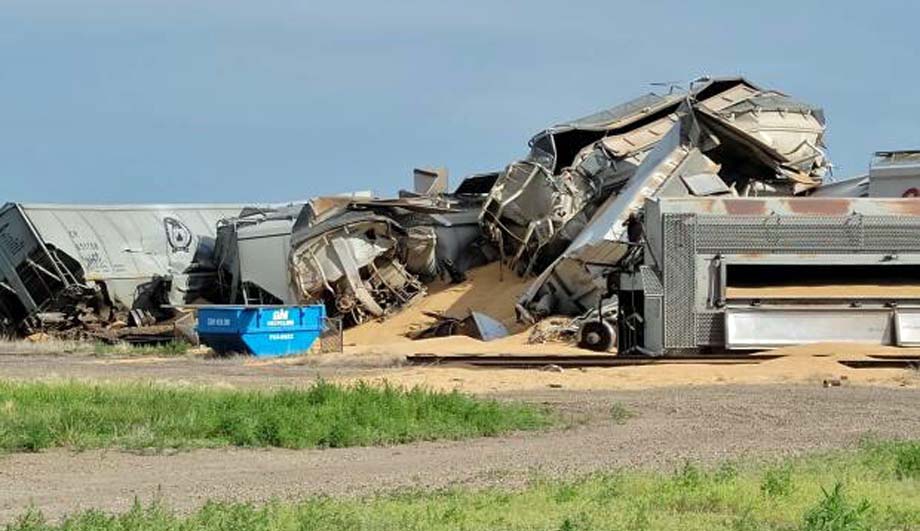 A derailment at Bassano.