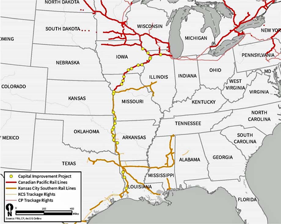 Figure 2-2-3 - Planned capital improvement locations.