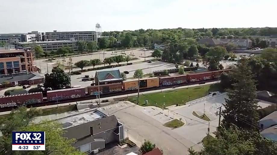 An un-identified train at an un-identified location.