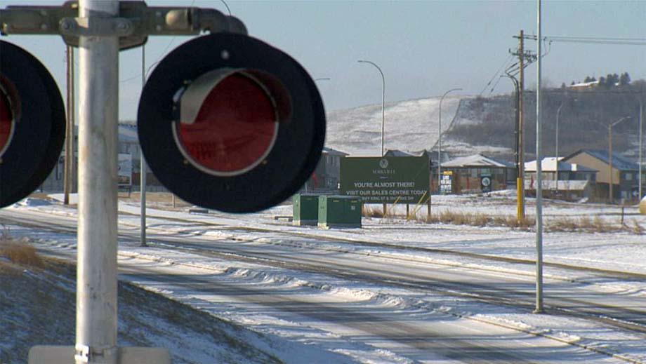 CP crossing at 210 Avenue Southwest.