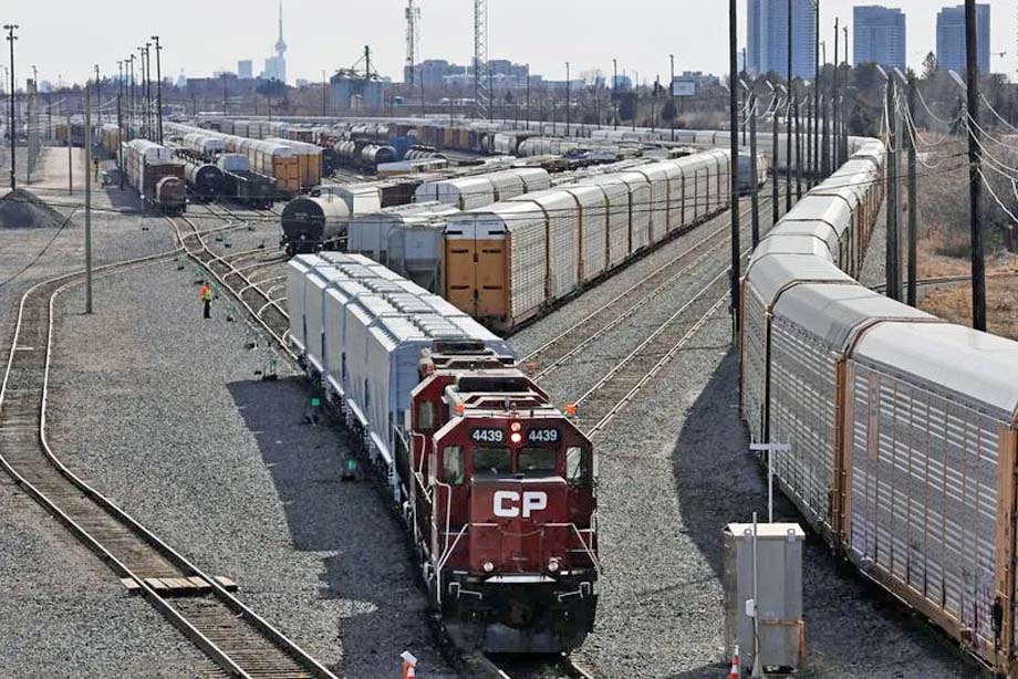 A CP yard in Toronto.