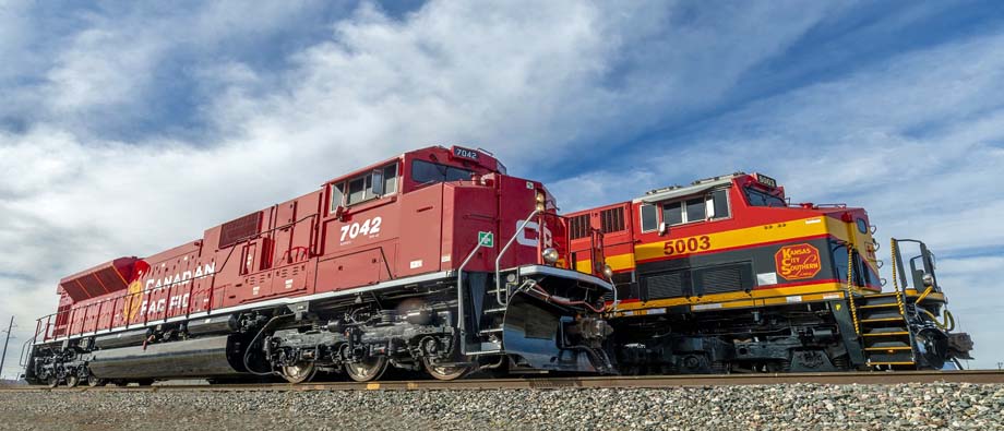 CP and KCS locomotives.