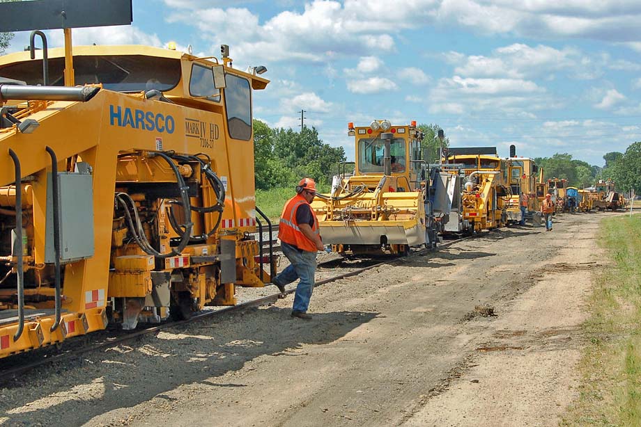 Railway maintenance of way equipment.