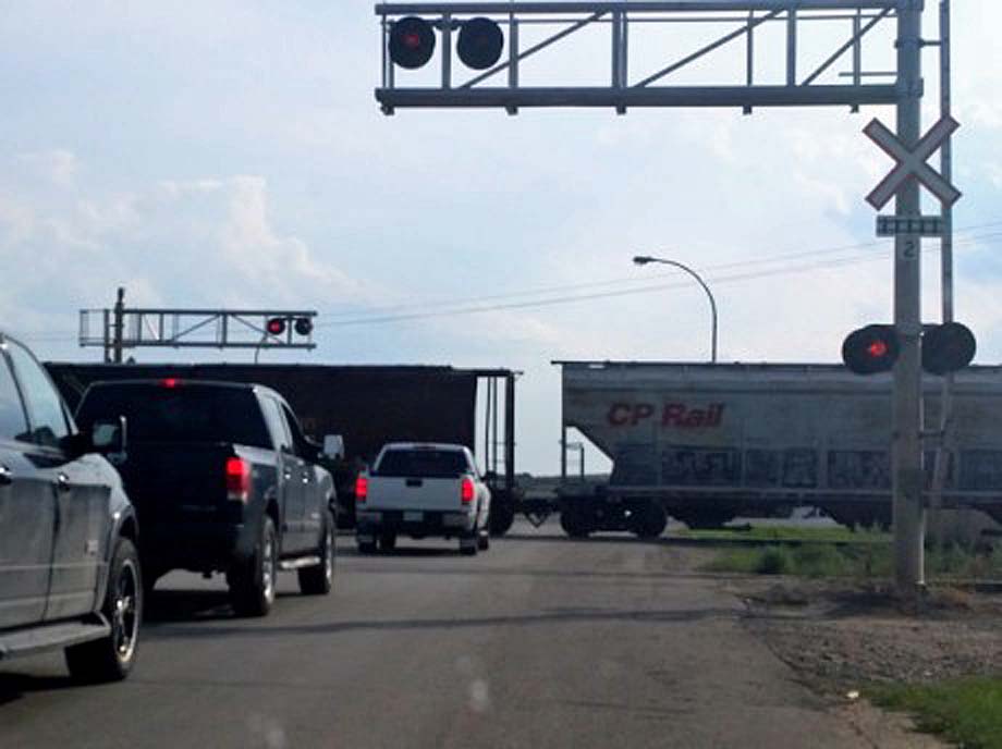 A grade crossing.