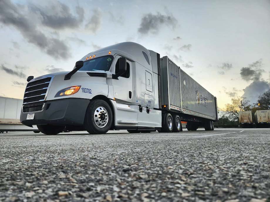 A Knight-Swift Transportation truck.