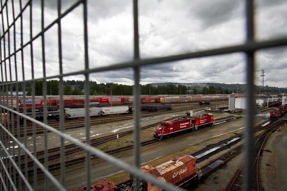 A CPKC freight yard in Vancouver.