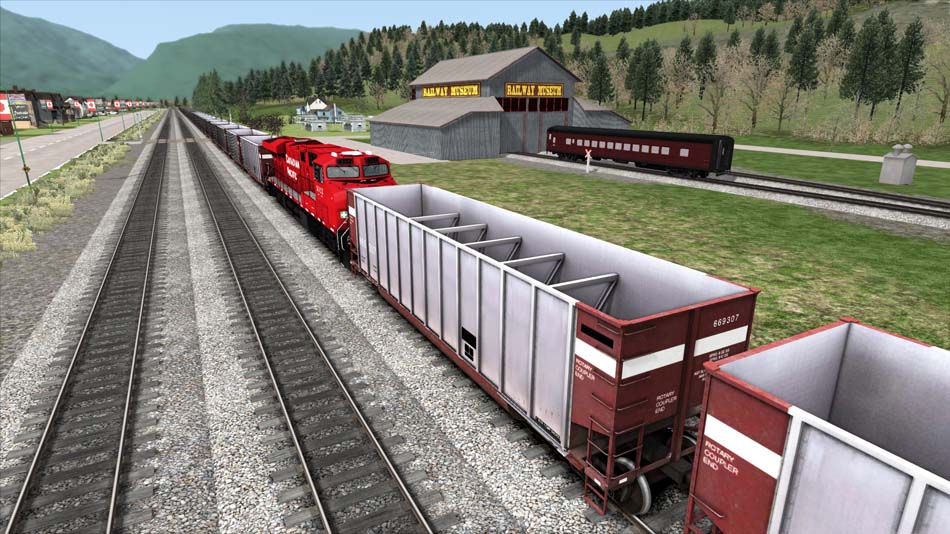 The Revelstoke Railway Museum in Train Simulator.