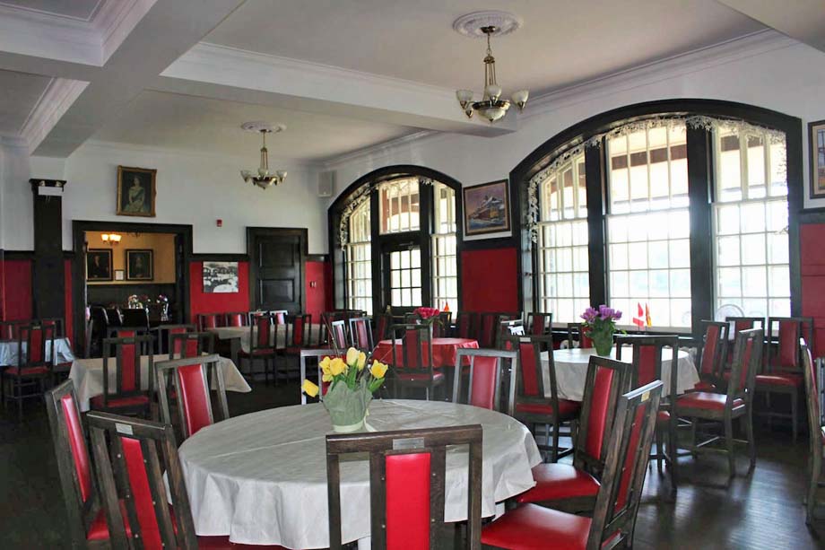 The McAdam station dining room.