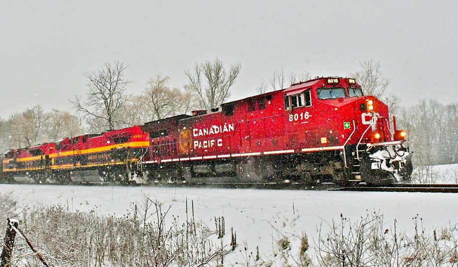 A CPKC freight train.