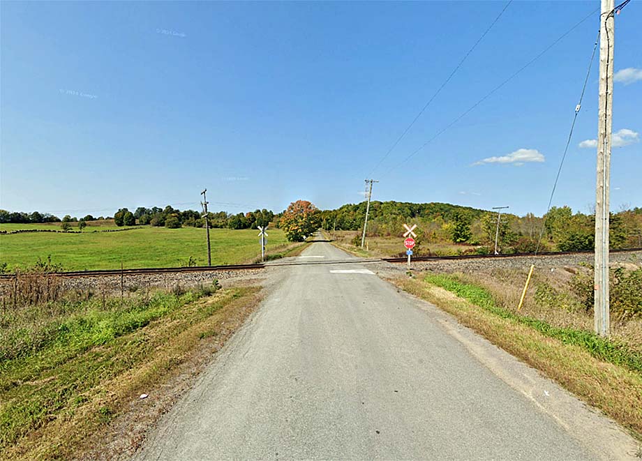 Tower Road grade crossing.