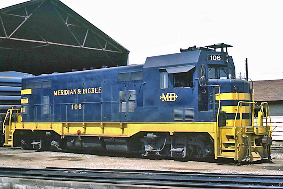 A Meridian & Bigbee Railroad locomotive.