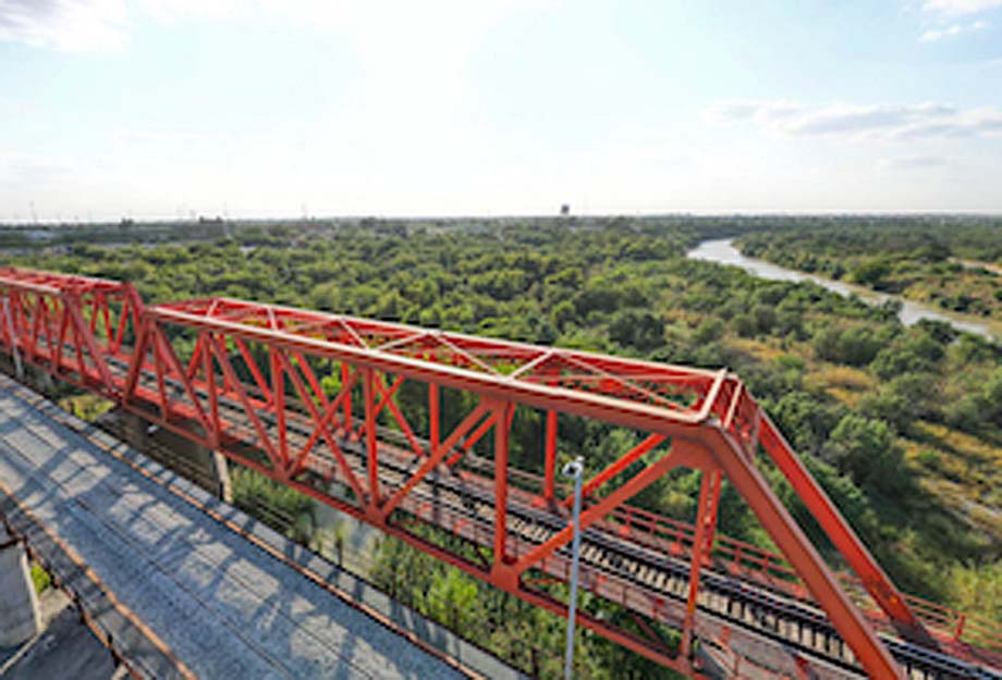 The Nuevo Laredo bridges.