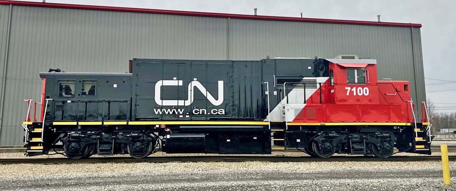 The new medium horsepower hybrid electric locomotive.