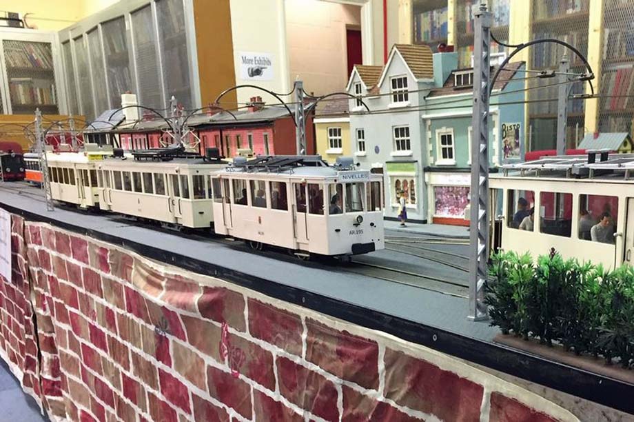 A model tram, trolley bus, and railway exhibition.