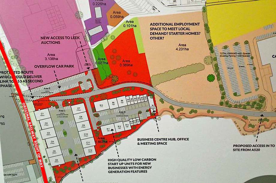 The proposed development at Cornhill map.