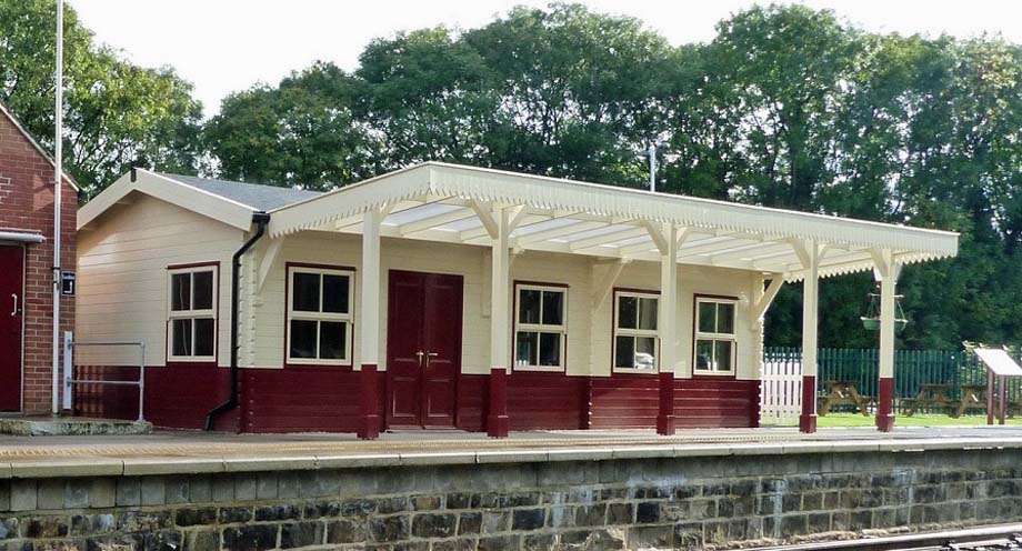 The new Duffield station building.