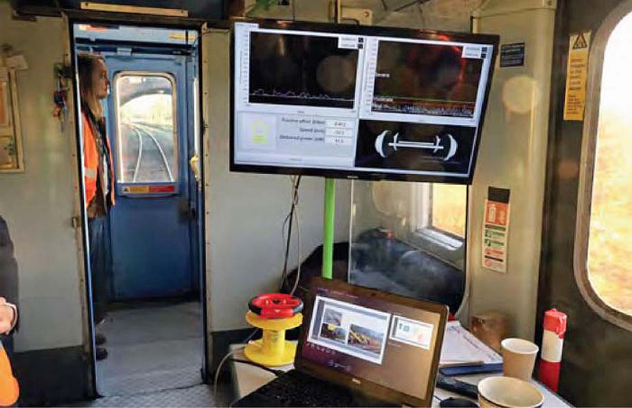 Monitoring kit inside the D train .