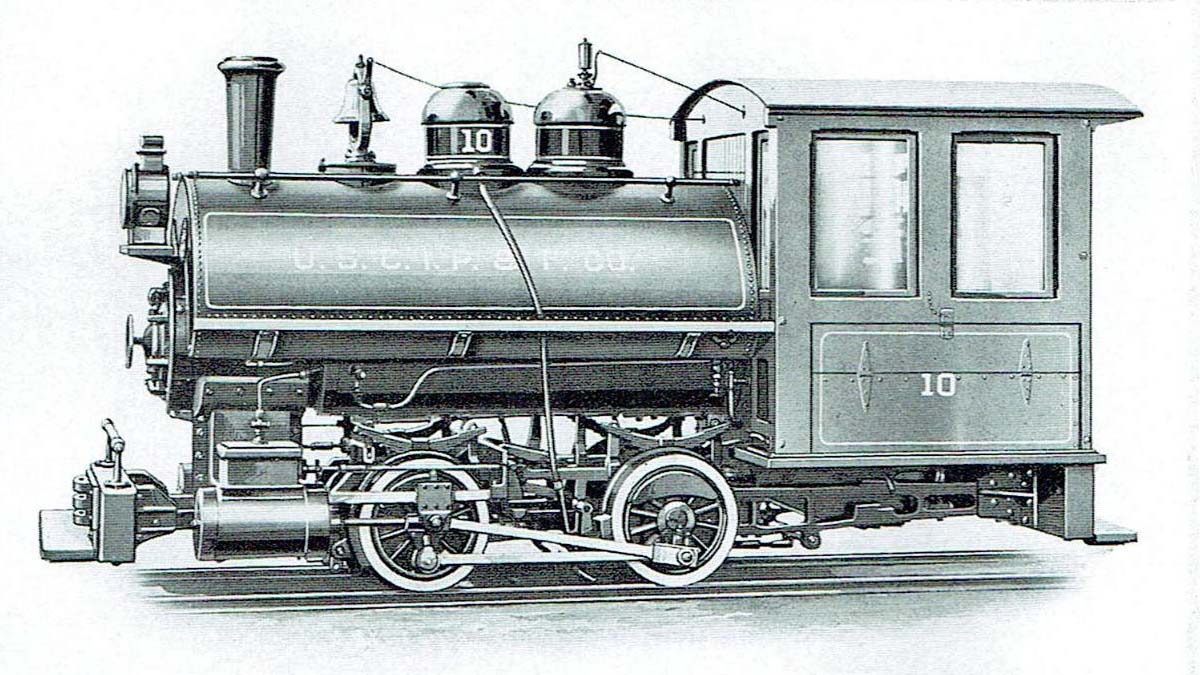 A typical Davenport 0-4-0ST.